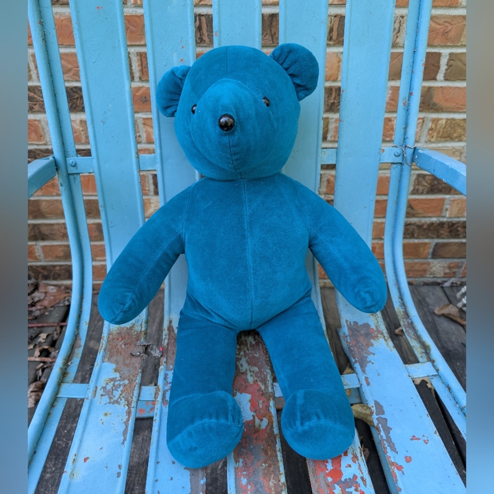 North American Bear Co. Vintage RARE Teal Bear